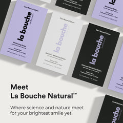La Bouche Natural Sensitive Strips 14-treatment kit supports ongoing maintenance.