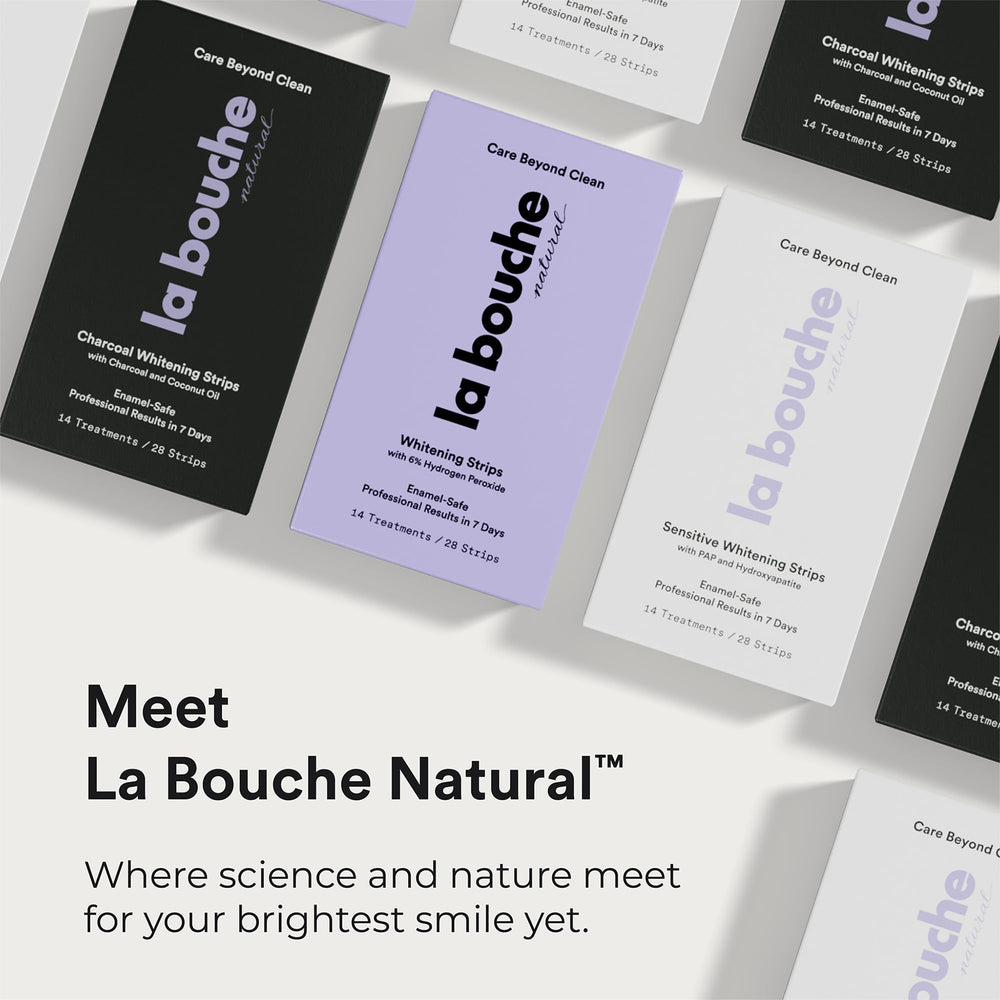 La Bouche Natural bright smile after treatment with visible whitening results