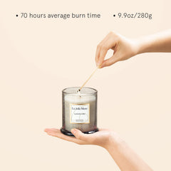 LA JOLIE MUSE Gradient blue jar with gold accents for luxurious decor