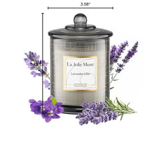 LA JOLIE MUSE Relaxing candlelight creates a serene home mood