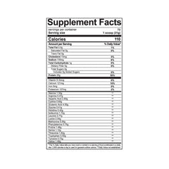 LAB NUTRITION 5 lb jar on kitchen counter with visible label.