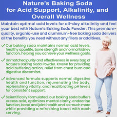Lab-tested purity seal on Kidney Restore baking soda package