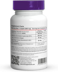 Lab51 BSW-51 capsules close-up showing Boswellia and Hyaluronic content for joints