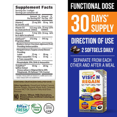 VisionREGAIN highlights liposomal lutein and zeaxanthin uptake for better absorption.