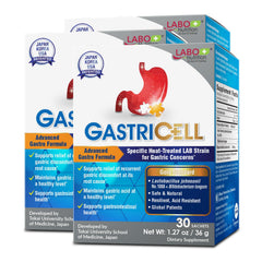 LABO Nutrition GASTRICELL bottle front for digestive balance and trust.