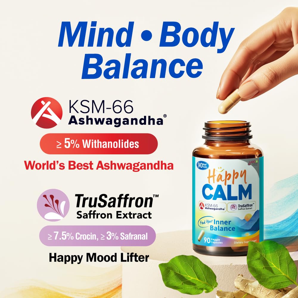 LABO Nutrition HappyCALM bioperine black pepper extract to aid absorption