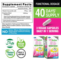 LABO Nutrition UTRestore Green Tea 70% EGCG capsules deliver antioxidant support.