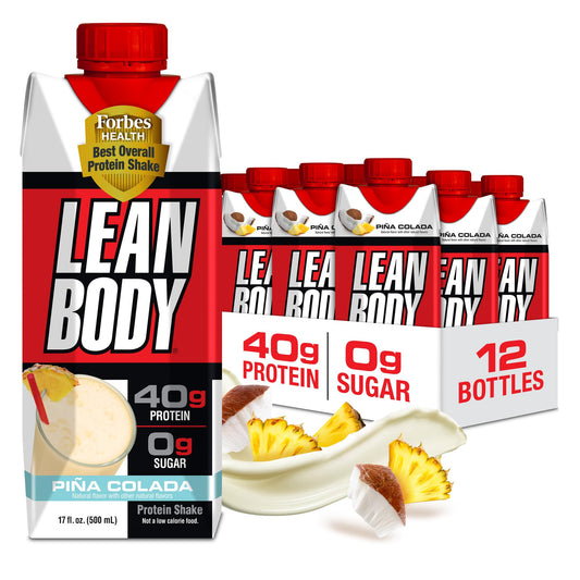 Labrada Lean Body Pina Colada bottle showing 40g protein per serving