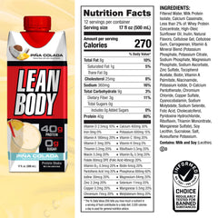 Ingredients hint at whey blend and milk-based protein in Labrada Pina Colada