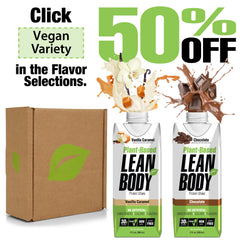 Labrada Lean Body label highlighting gluten-free, soy-free, non-GMO formula