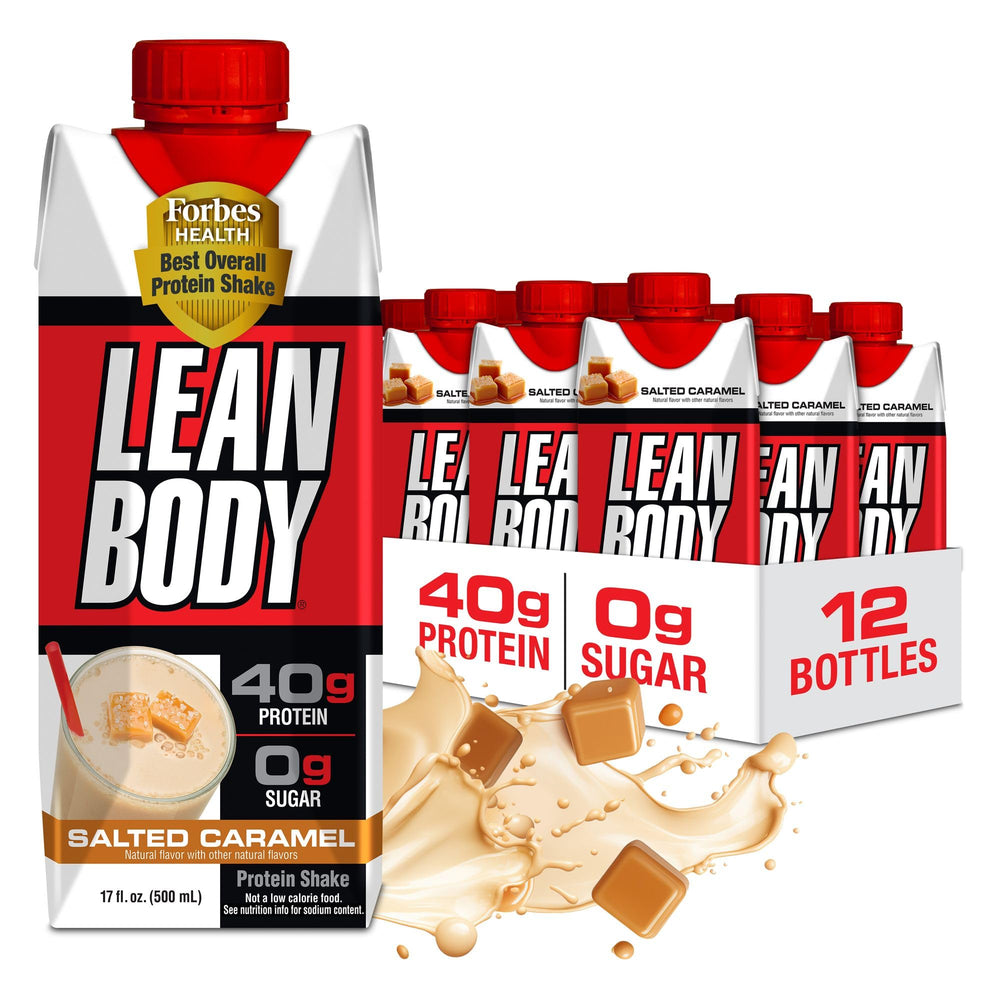 Labrada Lean Body RTD salted caramel bottle with 40g protein on the go