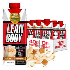 Labrada Lean Body RTD salted caramel bottle with 40g protein on the go