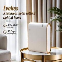 Lacidoll wall-mount diffuser displaying space-saving design for hotels and offices.
