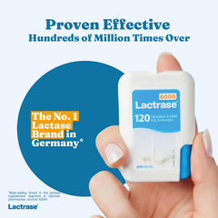 Lactrase 6,000 FCC lactase tablets for fast dairy digestion.