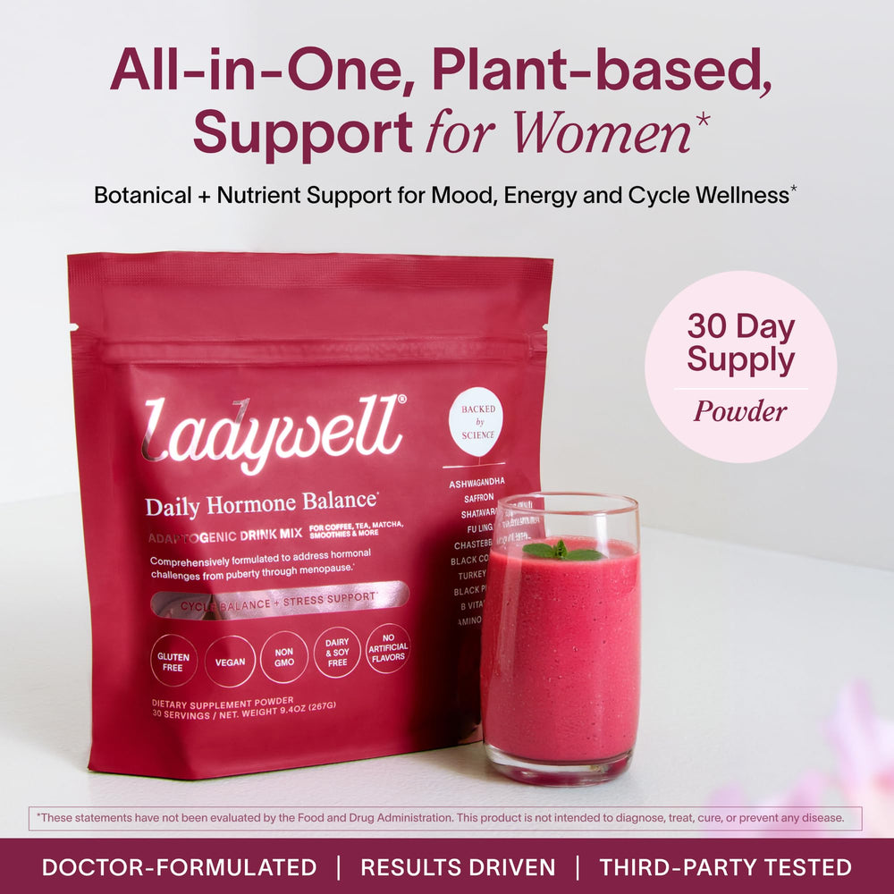 Ladywell scoop beside the tub for easy daily servings.
