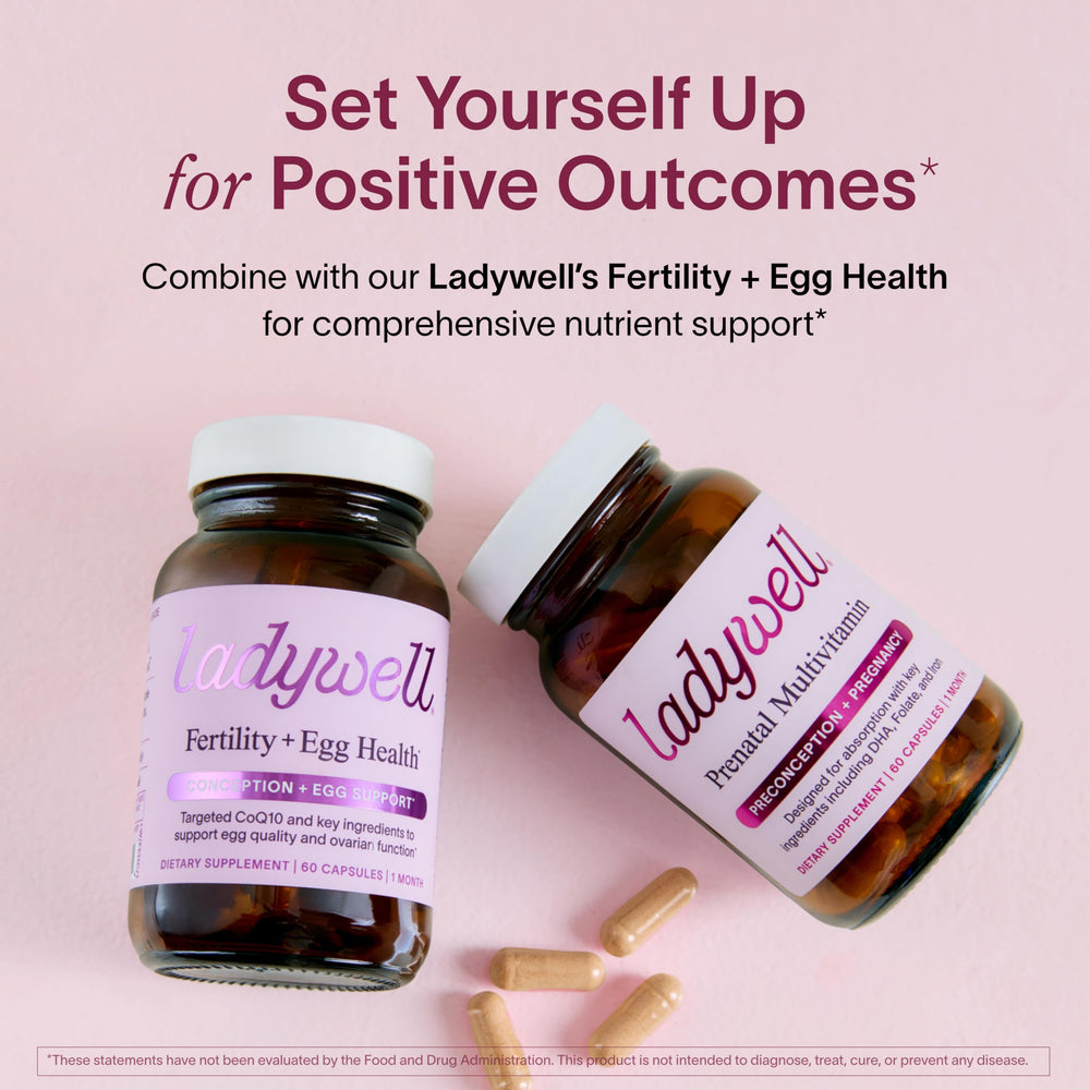 Ladywell Prenatal Multivitamin packaging and label details for easy recognition