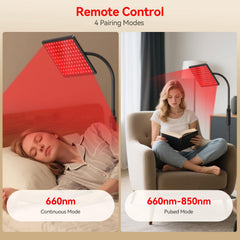 LAFCARE lamp used on face and body for versatile home therapy sessions.