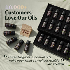 Lagunamoon aroma diffuser setup with essential oil blends