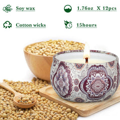 LAJDL candle jar reusable after burn for storage or plants