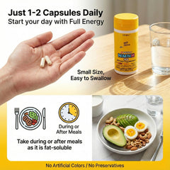 Lalavita SuperYouth NMNH meal-absorption tip with healthy fats.
