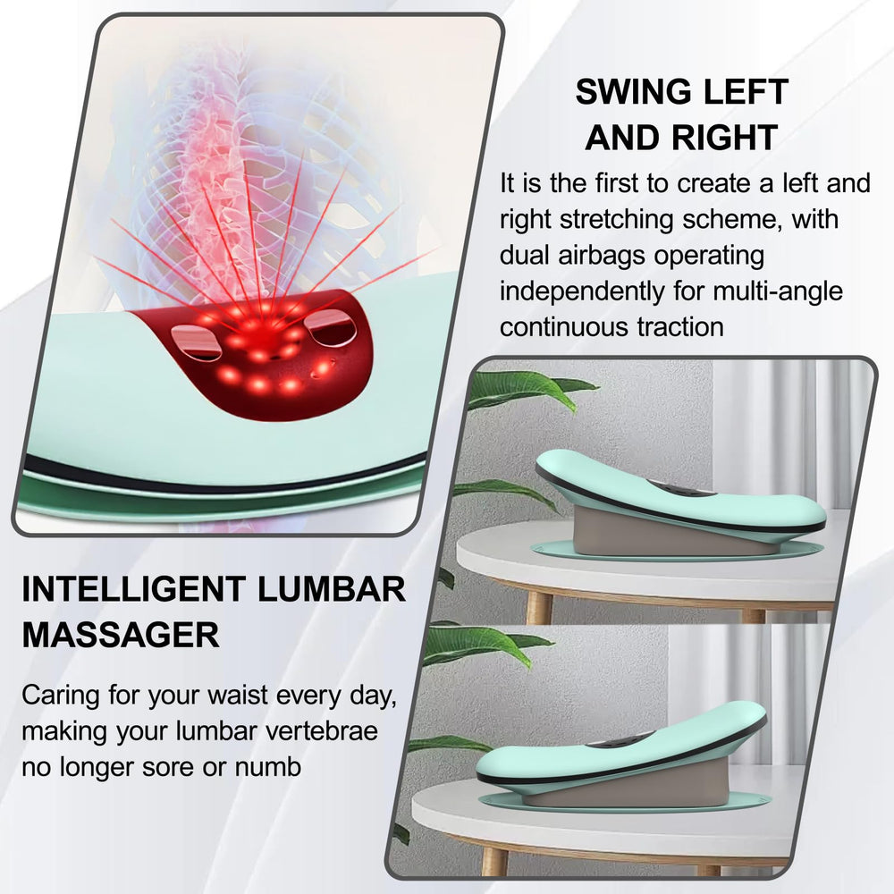 LAMATILOVE lumbar traction auto shutoff: safety features for worry-free sessions.