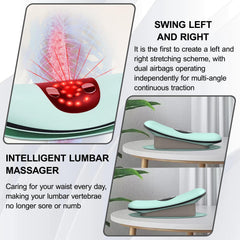 LAMATILOVE lumbar traction auto shutoff: safety features for worry-free sessions.