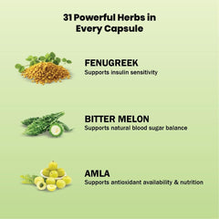 LAMBO NATURALS Blood Sugar Support Pro capsules on a surface ready to take