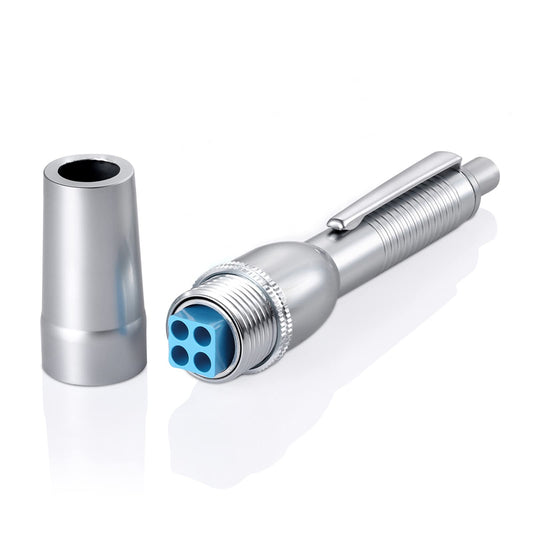 LANBO four-pin lancing device front view for easy handling.