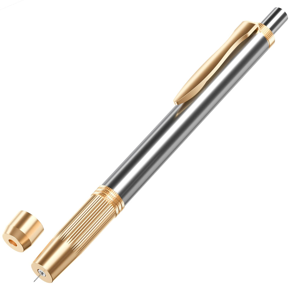 LANBO painless acupuncture needle inserter with top button operation for precise placement.