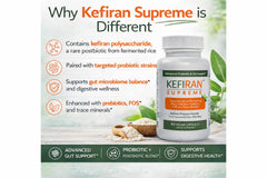 Lane Innovative Kefiran Supreme box packaging highlighting gluten-free dairy-free formula.