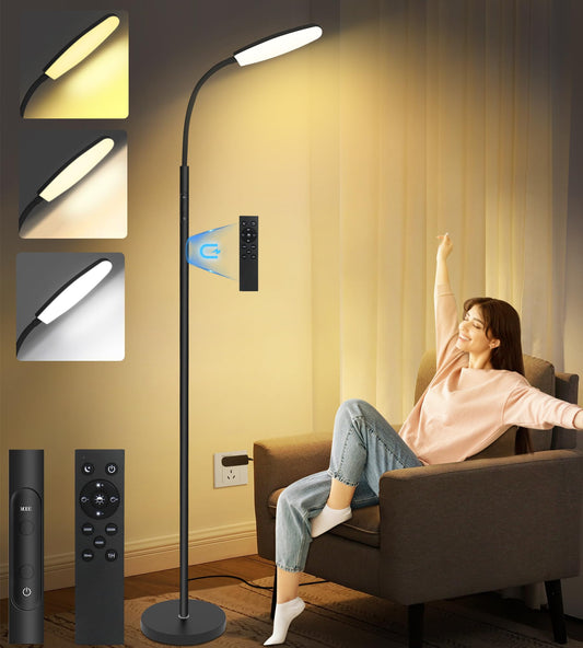 LanSuper Light Therapy Lamp with remote control for convenient mood boosting.
