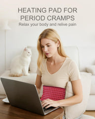 LANVA heating pad controller and 9-foot cord enable easy, flexible movement during use.