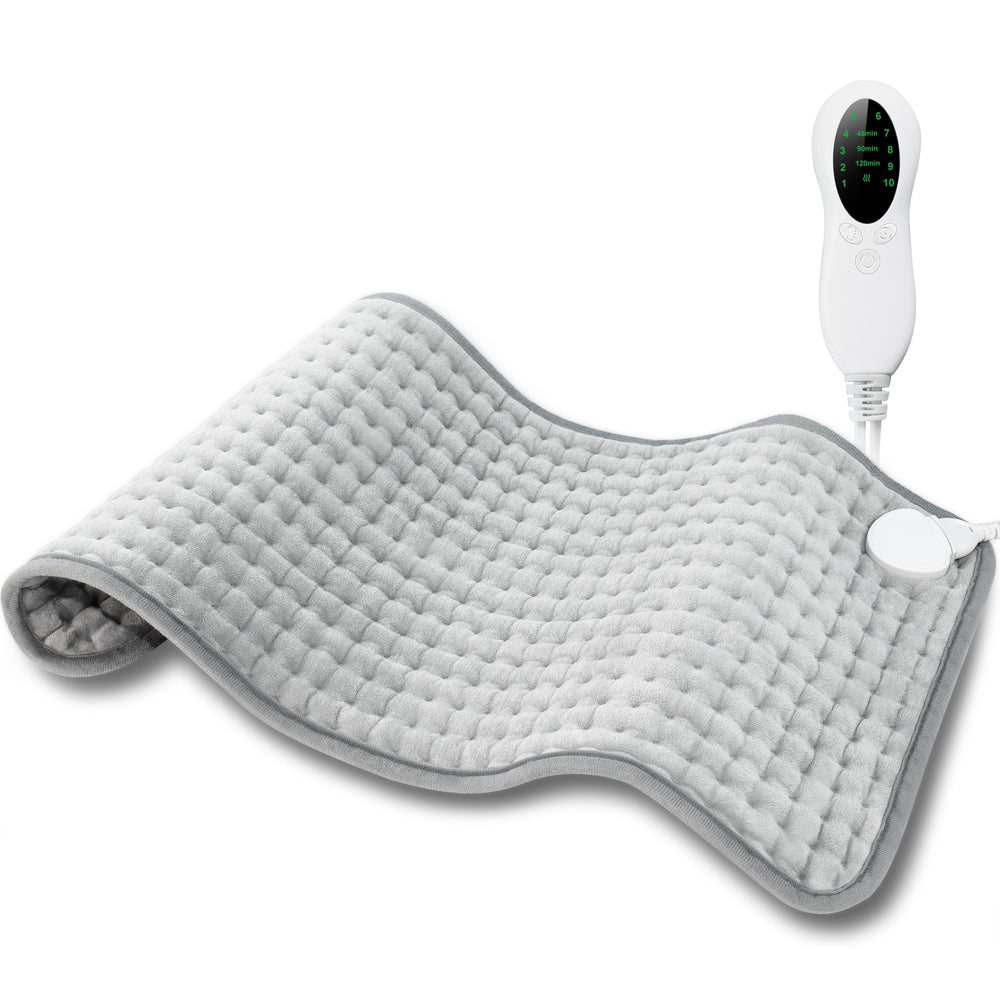 LANVA electric heating pad designed for cramps and back relief with soothing, consistent heat.
