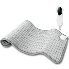 LANVA electric heating pad designed for cramps and back relief with soothing, consistent heat.