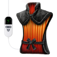 LANVA heating pad on neck and shoulders delivers soothing heat for daily relief