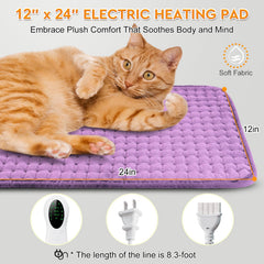 LANVA heating pad 12x24 inch provides broad coverage for comfort.