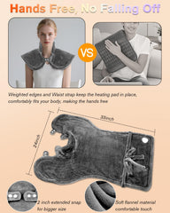 LANVA heating pad UL-certified cord enhances safety and reliability.