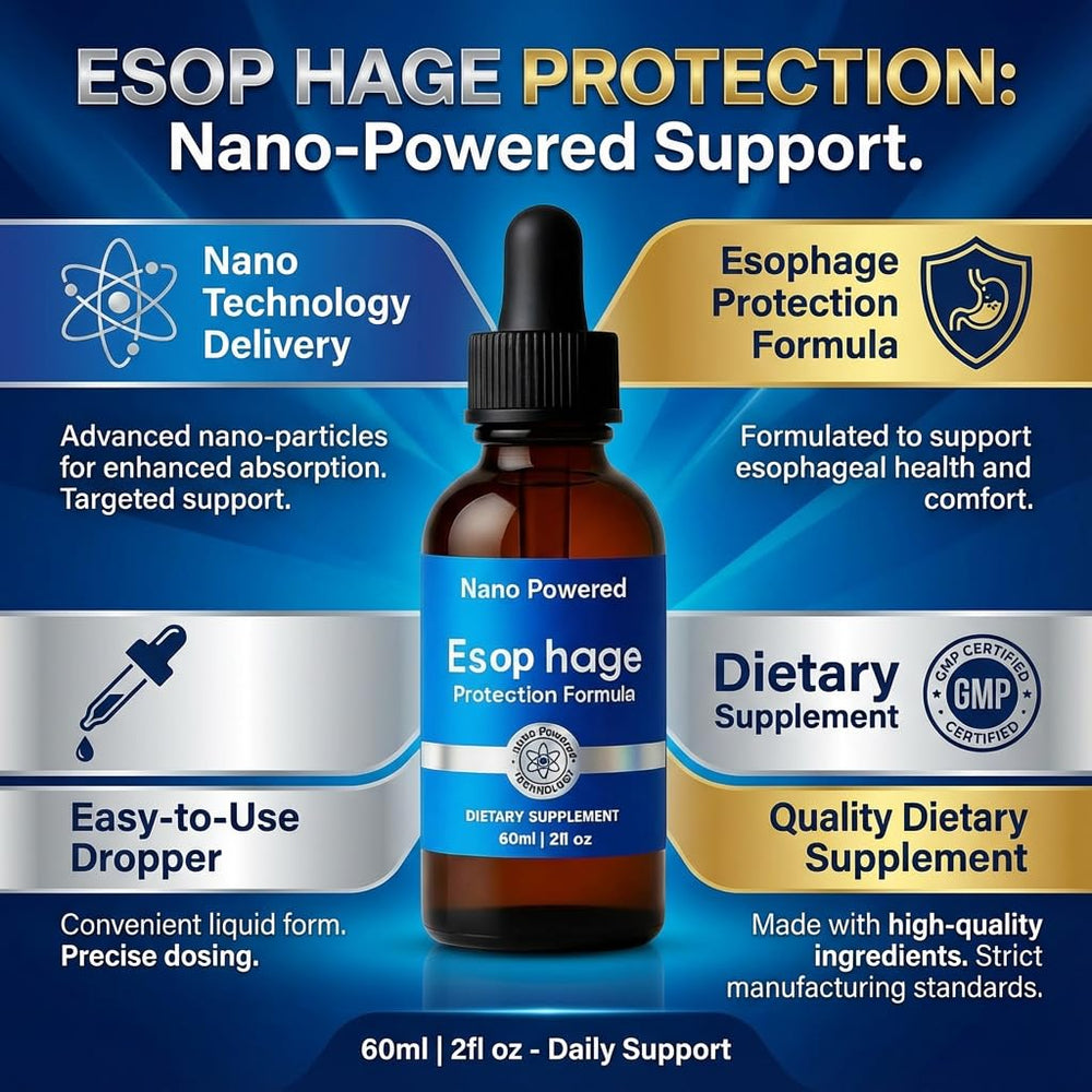 LANZF Nano-Powered Esophageal Drops packaging for easy daily use.