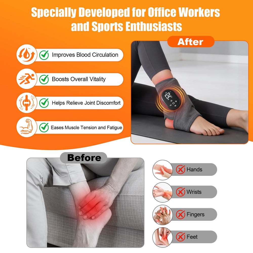 Laokiiy Foot Renew heat settings provide comforting warmth during sessions.