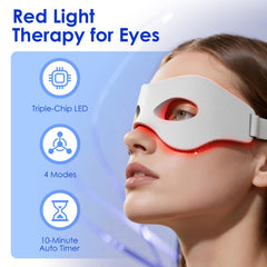 Uniform coverage for effective eye-area light therapy with LaseLocks eye mask.