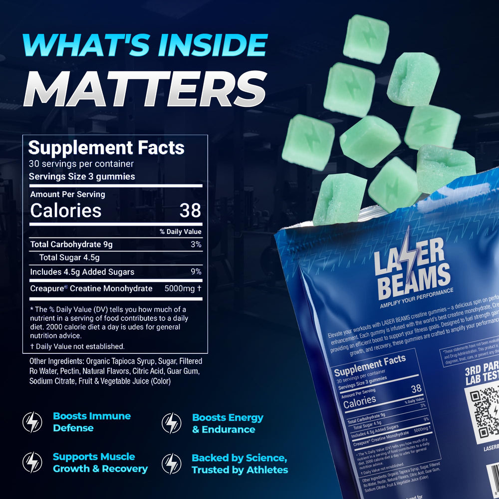Athlete training with gummies visible beside workout essentials