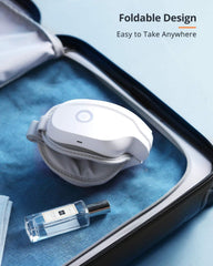 Latumab Eye Massager in a travel-ready compact case.