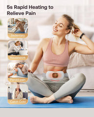 Latumab heating pad with adjustable strap fits up to 57 inches