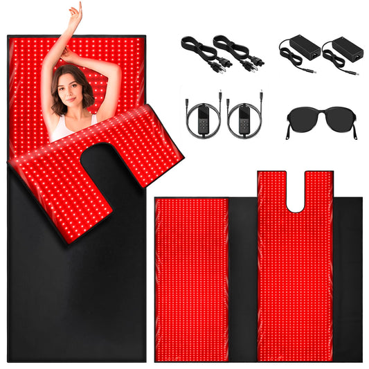 Lawind red light therapy mat full-body top view for immersive relaxation sessions