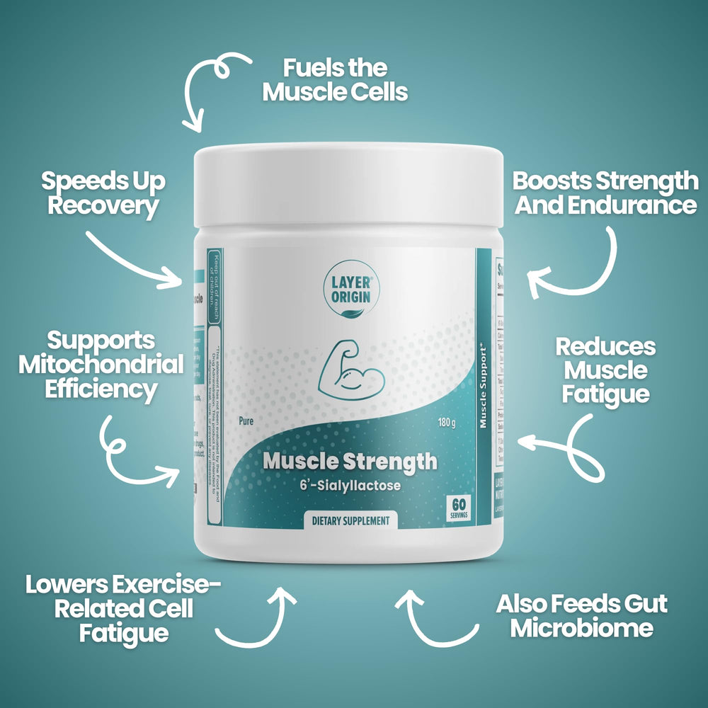 Serving size shown for Layer Origin 6'-SL HMO convenient daily intake.