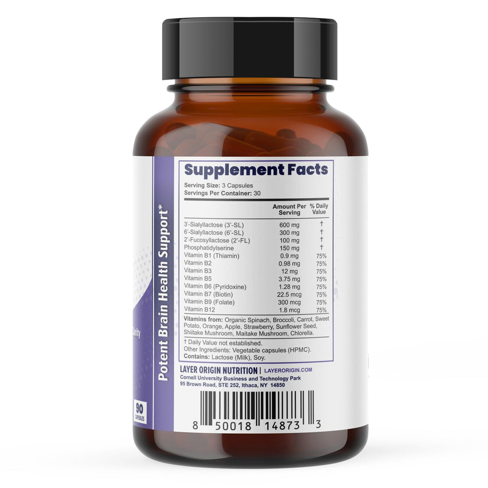Layer Origin Brain Performance packaging emphasizes 30 servings for month-long use.