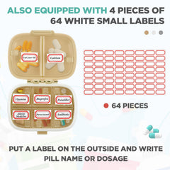Layhit label sheets with 64 adhesive labels for quick compartment identification