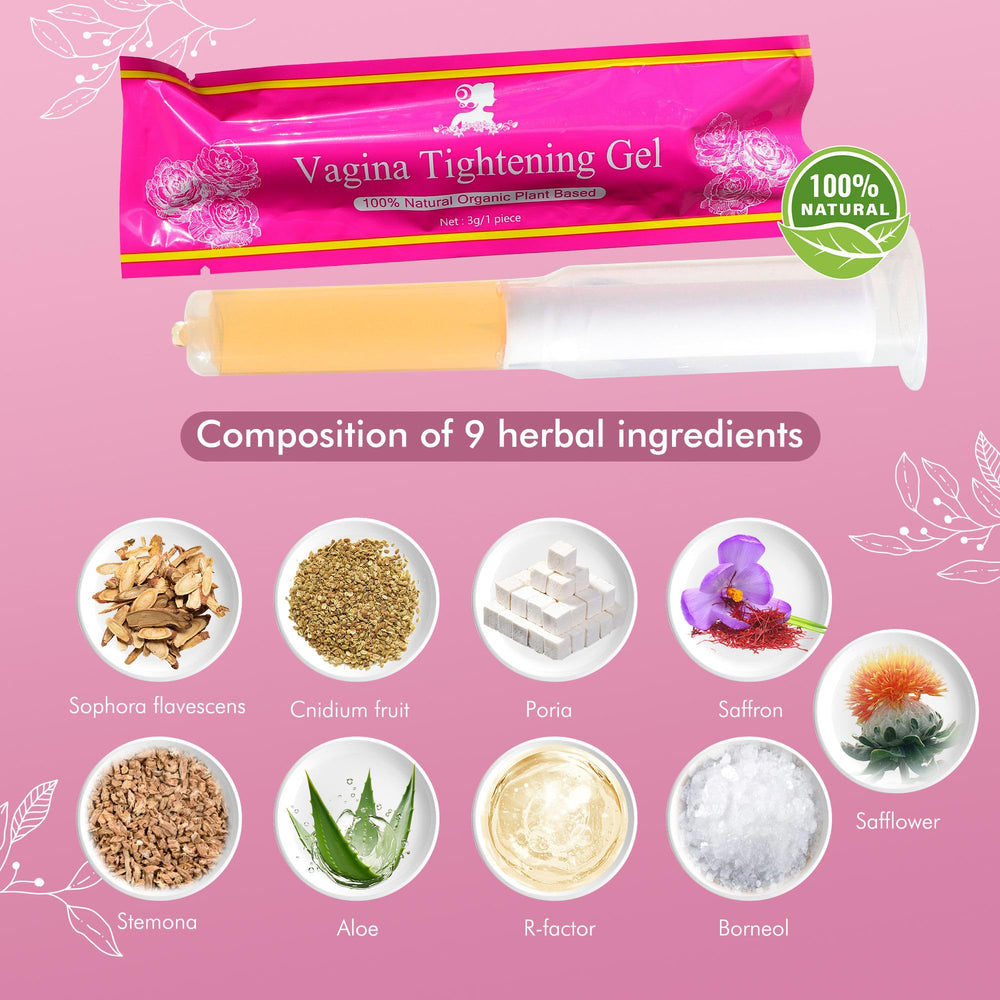 Laymoon VagiTite Med+ Vitamin C ingredient label signals natural care benefits.