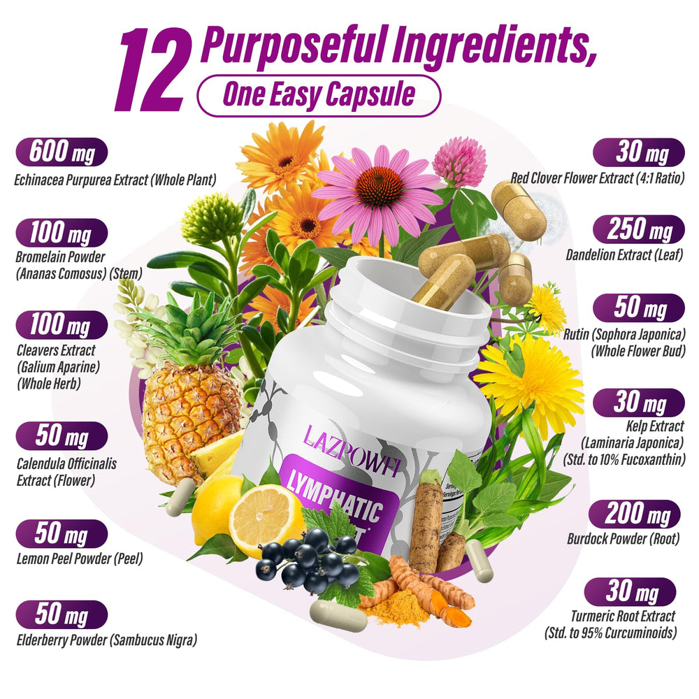 Lazpowfi capsules closeup showing easy-to-swallow capsules for daily use