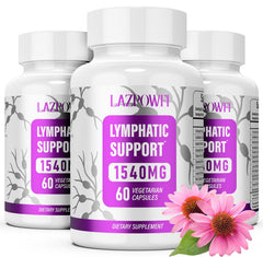 Lazpowfi lymphatic drainage bottle promotes daily balance with botanical blend.